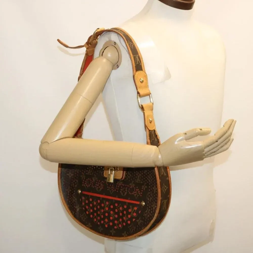 Authentic Louis Vuitton Monogram Perfo Demi-Lune in Orange Bag - Picture 15 of 15